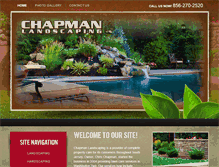 Tablet Screenshot of chapmanlandscaping.com